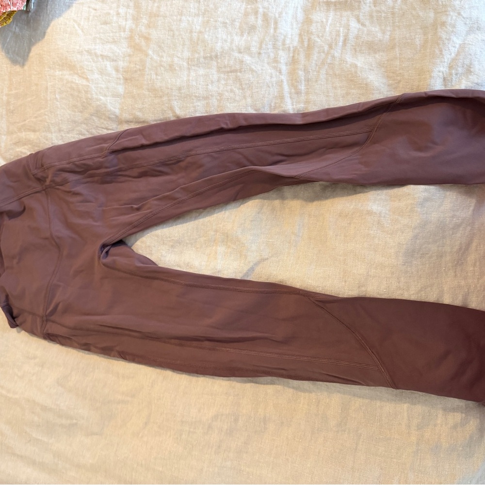 lululemon athletica Cropped Leggings in Mauve